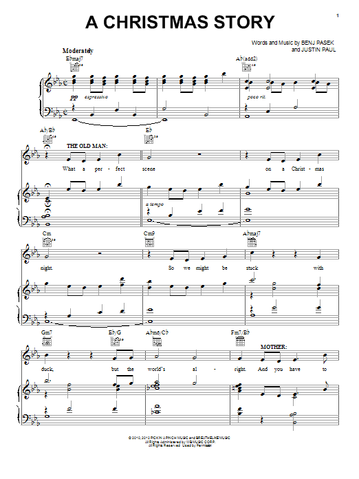 Pasek & Paul A Christmas Story Sheet Music Notes & Chords for Piano & Vocal - Download or Print PDF