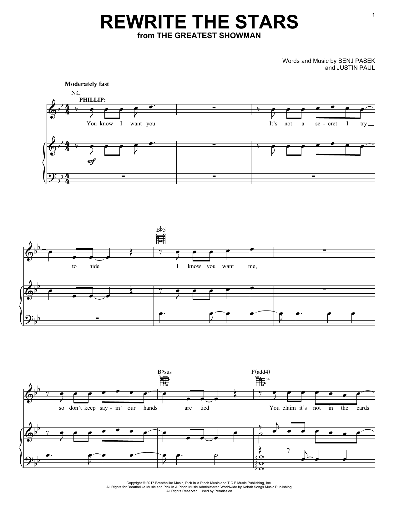 Pasek & Paul Rewrite The Stars (from The Greatest Showman) Sheet Music Notes & Chords for Cello Solo - Download or Print PDF