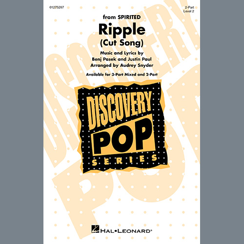 Pasek & Paul, Ripple (Cut Song) (from Spirited) (arr. Audrey Snyder), 3-Part Mixed Choir