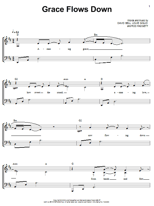 Passion Band Grace Flows Down Sheet Music Notes & Chords for Guitar Chords/Lyrics - Download or Print PDF