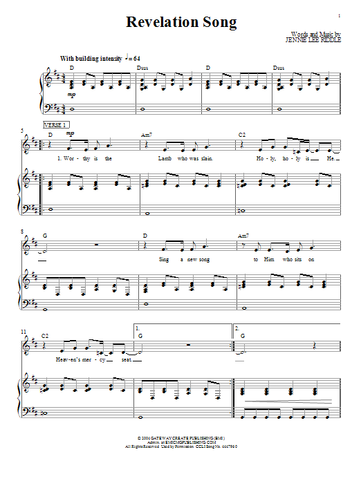 Passion Revelation Song Sheet Music Notes & Chords for Piano, Vocal & Guitar (Right-Hand Melody) - Download or Print PDF