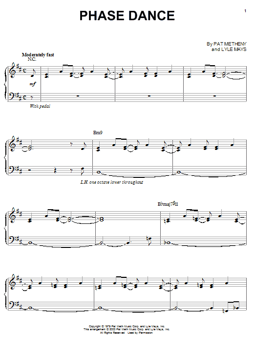 Pat Metheny Phase Dance Sheet Music Notes & Chords for Real Book – Melody & Chords - Download or Print PDF