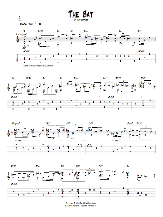 Pat Metheny The Bat Sheet Music Notes & Chords for Real Book – Melody & Chords - Download or Print PDF