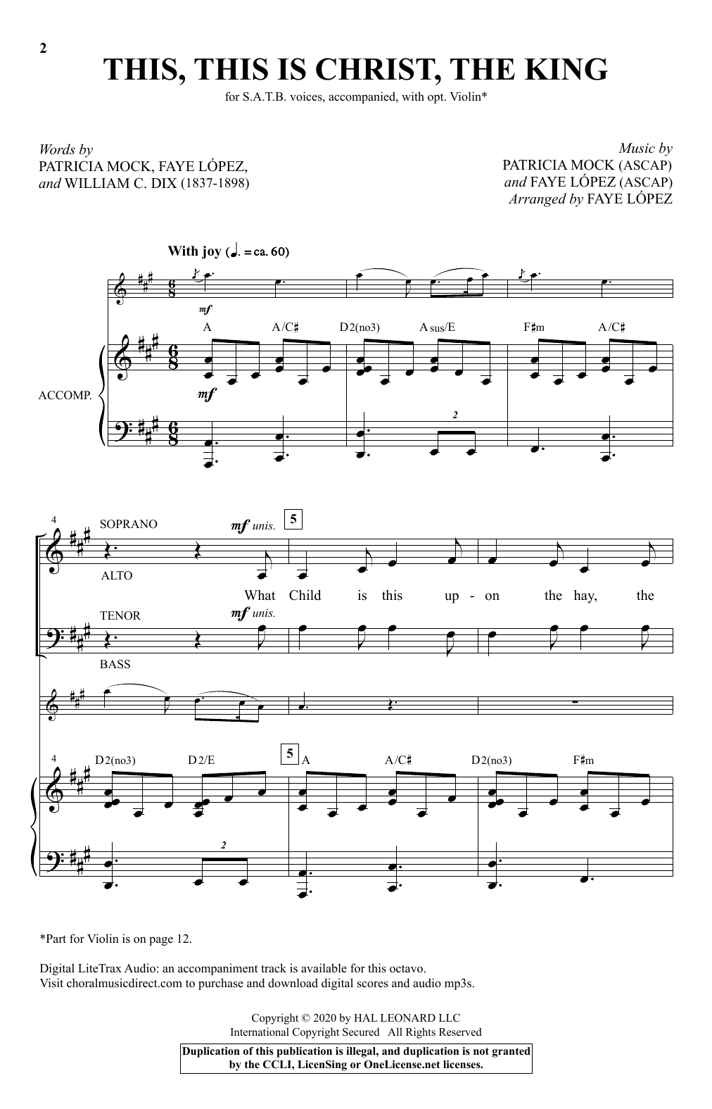 Patricia Mock and Faye Lopez This, This Is Christ The King (arr. Faye Lopez) Sheet Music Notes & Chords for SATB Choir - Download or Print PDF