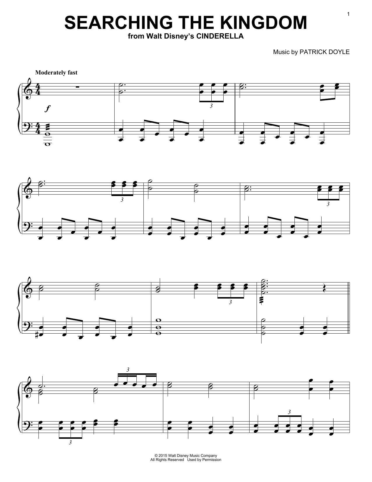Patrick Doyle Searching The Kingdom Sheet Music Notes & Chords for Piano - Download or Print PDF