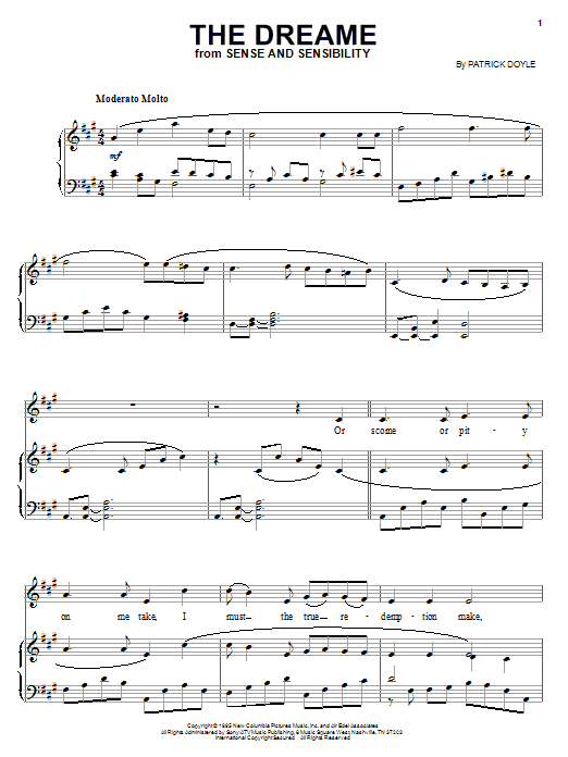 Patrick Doyle The Dreame Sheet Music Notes & Chords for Violin - Download or Print PDF