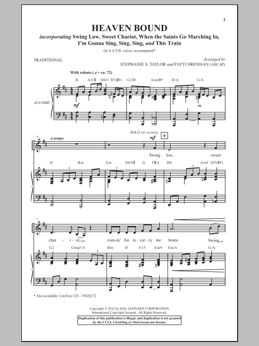 Patti Drennan I'm Gonna Sing, Sing, Sing Sheet Music Notes & Chords for SATB - Download or Print PDF