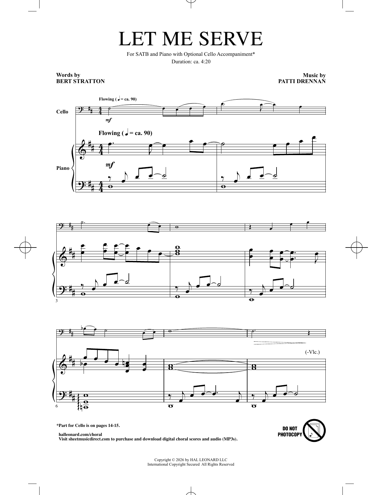 Patti Drennan Let Me Serve Sheet Music Notes & Chords for SATB Choir - Download or Print PDF