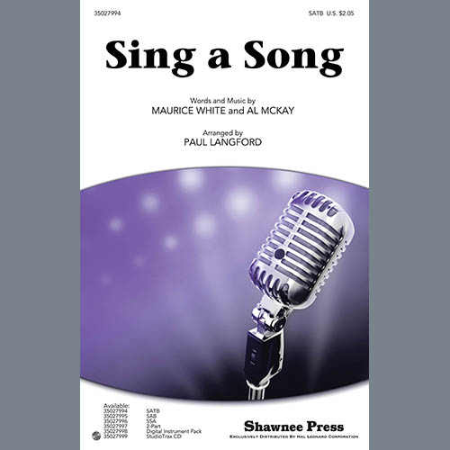 Paul Langford, Sing A Song - Trumpet 2, Choir Instrumental Pak