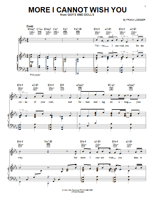 Paul McCartney More I Cannot Wish You Sheet Music Notes & Chords for Piano, Vocal & Guitar (Right-Hand Melody) - Download or Print PDF