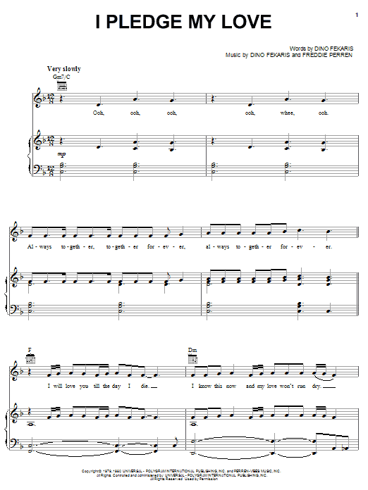 Peaches & Herb I Pledge My Love Sheet Music Notes & Chords for Easy Guitar - Download or Print PDF