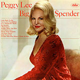 Download Peggy Lee Big Spender (from Sweet Charity) sheet music and printable PDF music notes
