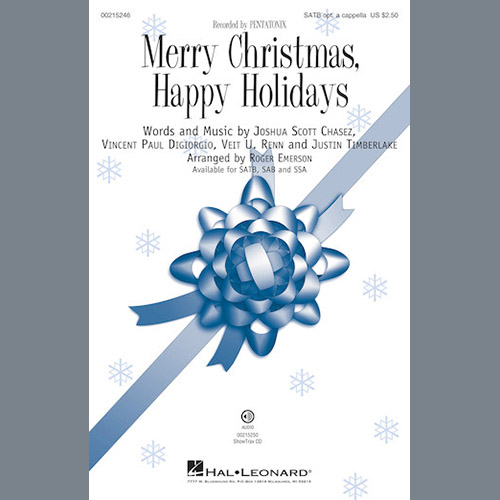 Pentatonix, Merry Christmas, Happy Holidays (arr. Roger Emerson), SATB