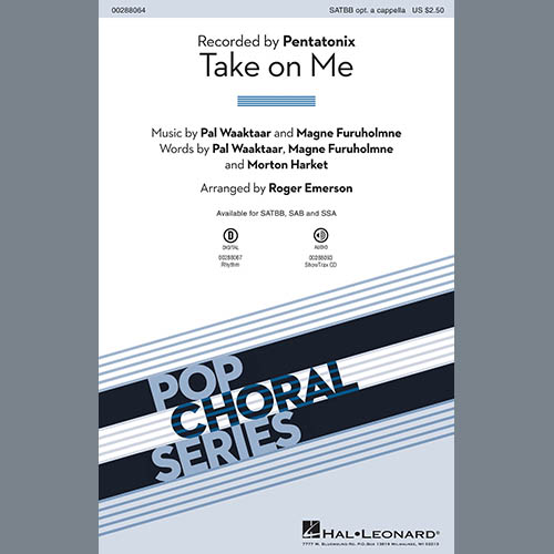 Pentatonix, Take On Me (arr. Roger Emerson), SSA Choir