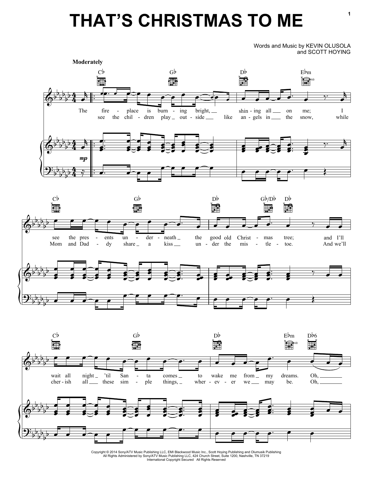 Pentatonix That's Christmas To Me Sheet Music Notes & Chords for Bells Solo - Download or Print PDF