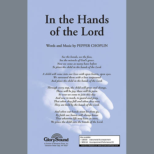 Pepper Choplin, In The Hands Of The Lord, SATB Choir