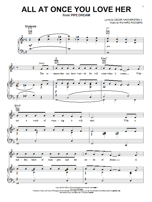 Perry Como All At Once You Love Her Sheet Music Notes & Chords for Ukulele - Download or Print PDF