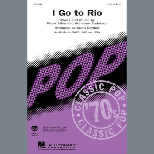 Peter Allen & Adrienne Anderson, I Go To Rio (arr. Mark Brymer), SAB Choir