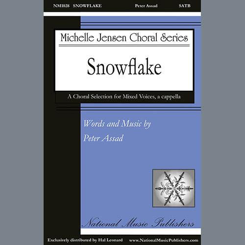 Peter Assad, Snowflake, SATB Choir