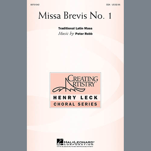 Peter Robb, Missa Brevis No. 1, SSA