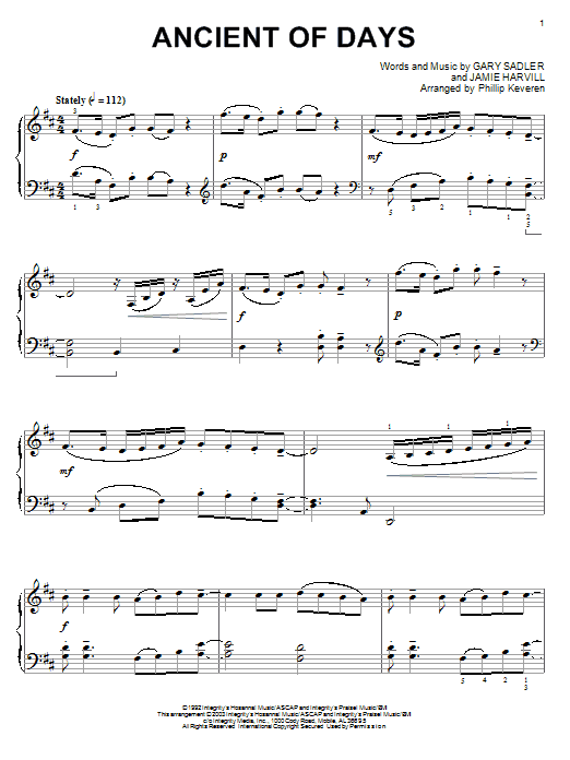 Petra Ancient Of Days Sheet Music Notes & Chords for Piano - Download or Print PDF Petra Ancient Of Days Sheet Music Notes & Chords for Piano - Download or Print PDF