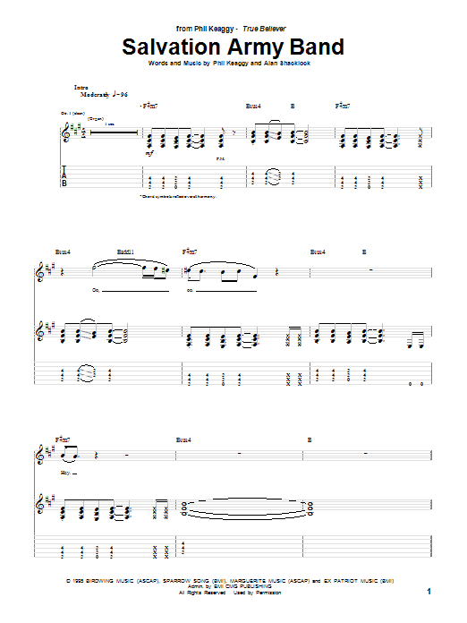 Phil Keaggy Salvation Army Band Sheet Music Notes & Chords for Guitar Tab - Download or Print PDF Phil Keaggy Salvation Army Band Sheet Music Notes & Chords for Guitar Tab - Download or Print PDF