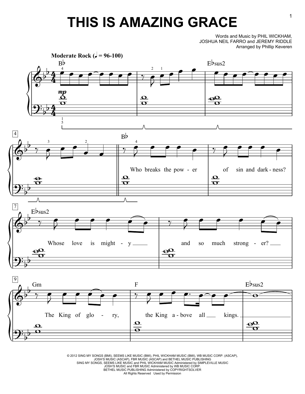Phillip Keveren This Is Amazing Grace Sheet Music Notes & Chords for Piano - Download or Print PDF