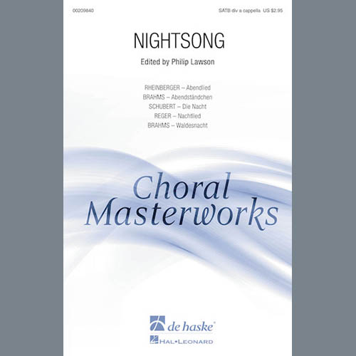 Philip Lawson, Abendlied, Op. 69, No. 3, Choral SSAATTBB