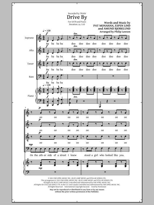 Train Drive By (arr. Philip Lawson) Sheet Music Notes & Chords for SATB - Download or Print PDF