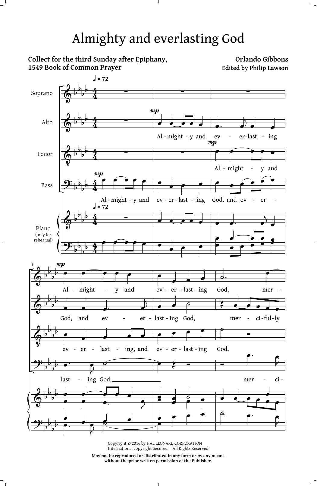 Philip Lawson Five English Anthems (Collection) Sheet Music Notes & Chords for SATB - Download or Print PDF