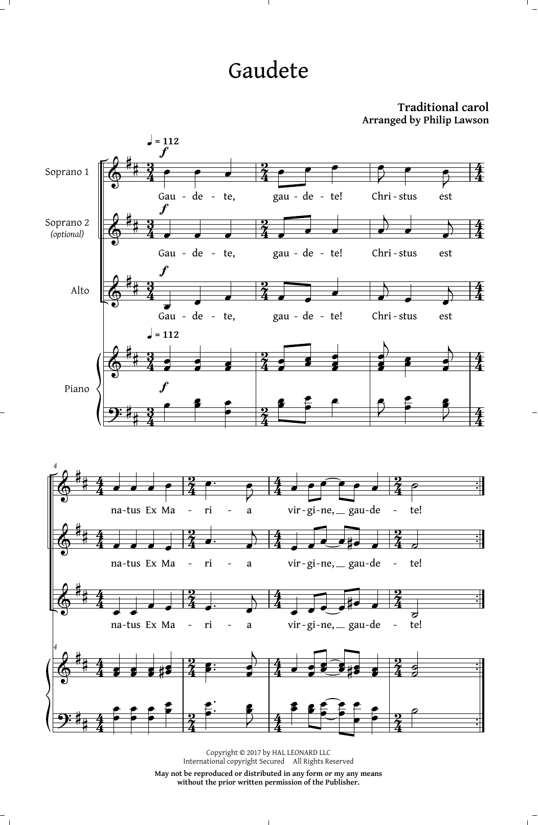 Philip Lawson This Christmas Day (Collection for Upper Voices) Sheet Music Notes & Chords for SSA - Download or Print PDF