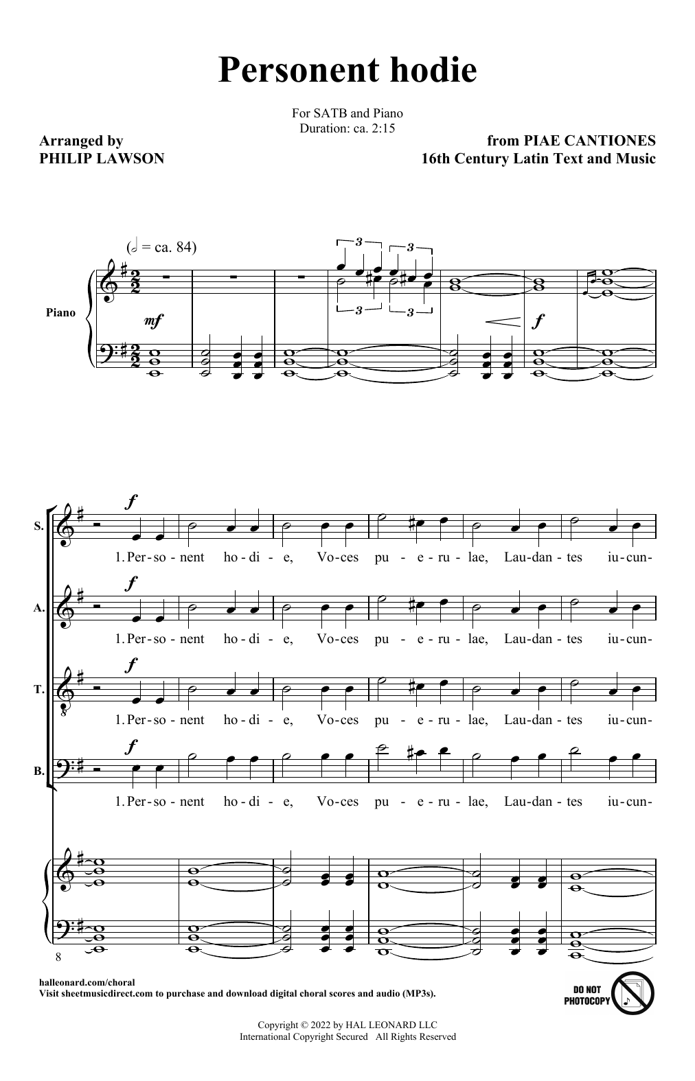 Philip Lawson Three Latin Carols (Collection) Sheet Music Notes & Chords for SATB Choir - Download or Print PDF