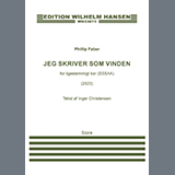 Download Phillip Faber Jeg Skriver Som Vinden sheet music and printable PDF music notes