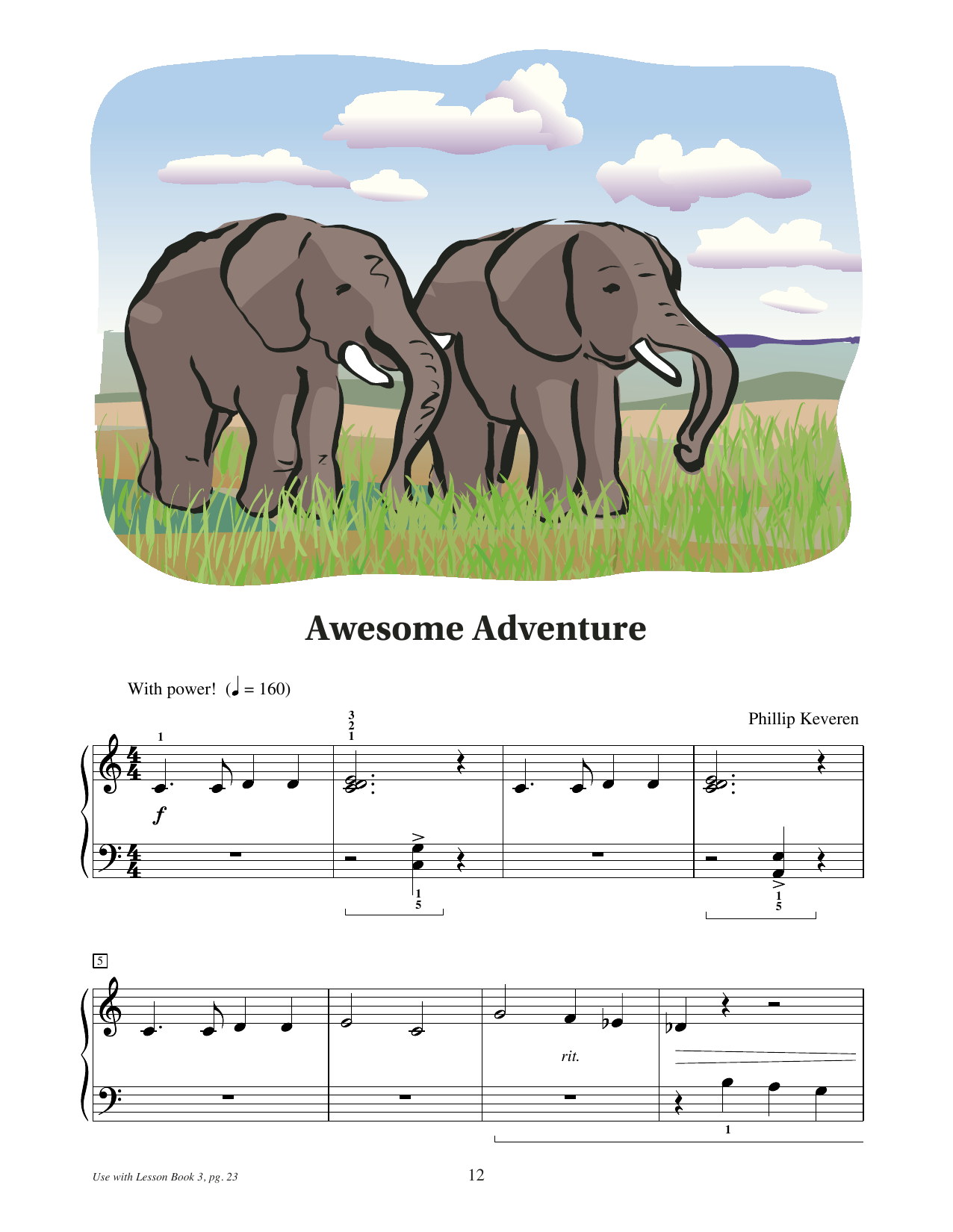 Phillip Keveren Awesome Adventure Sheet Music Notes & Chords for Educational Piano - Download or Print PDF