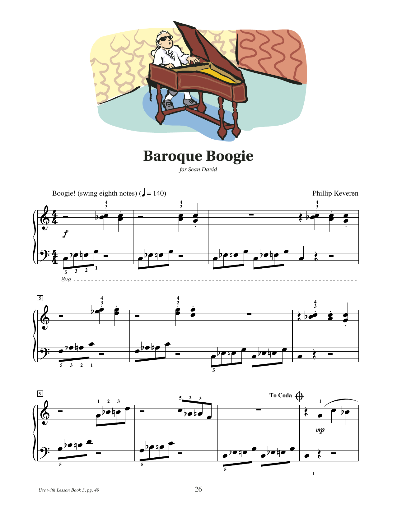Phillip Keveren Baroque Boogie Sheet Music Notes & Chords for Educational Piano - Download or Print PDF