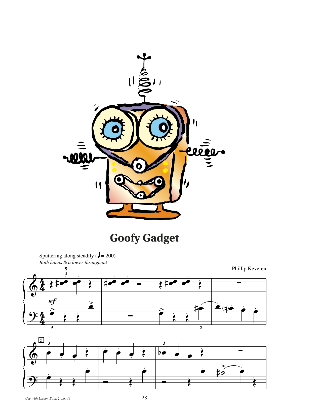 Phillip Keveren Goofy Gadget Sheet Music Notes & Chords for Educational Piano - Download or Print PDF Phillip Keveren Goofy Gadget Sheet Music Notes & Chords for Educational Piano - Download or Print PDF