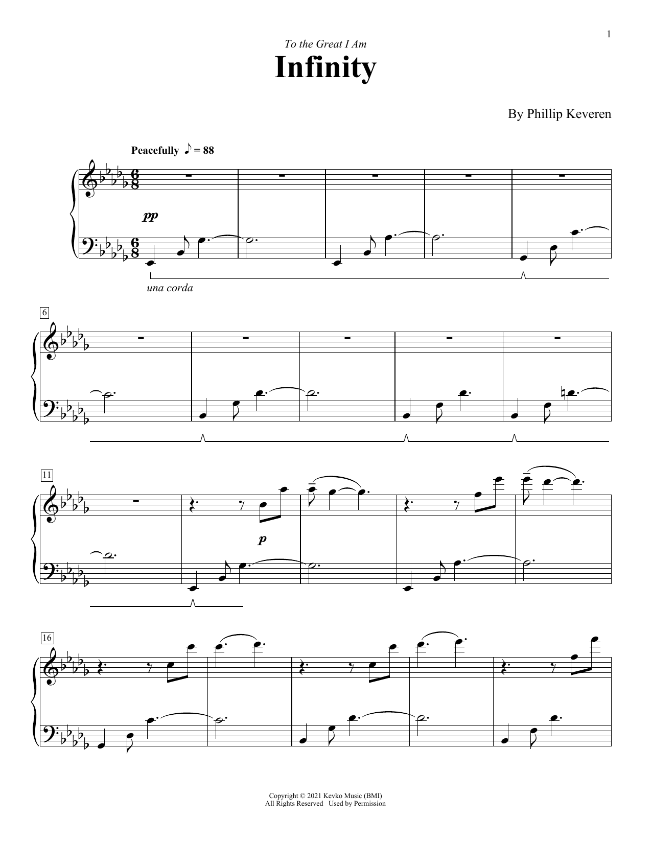 Phillip Keveren Infinity Sheet Music Notes & Chords for Piano Solo - Download or Print PDF
