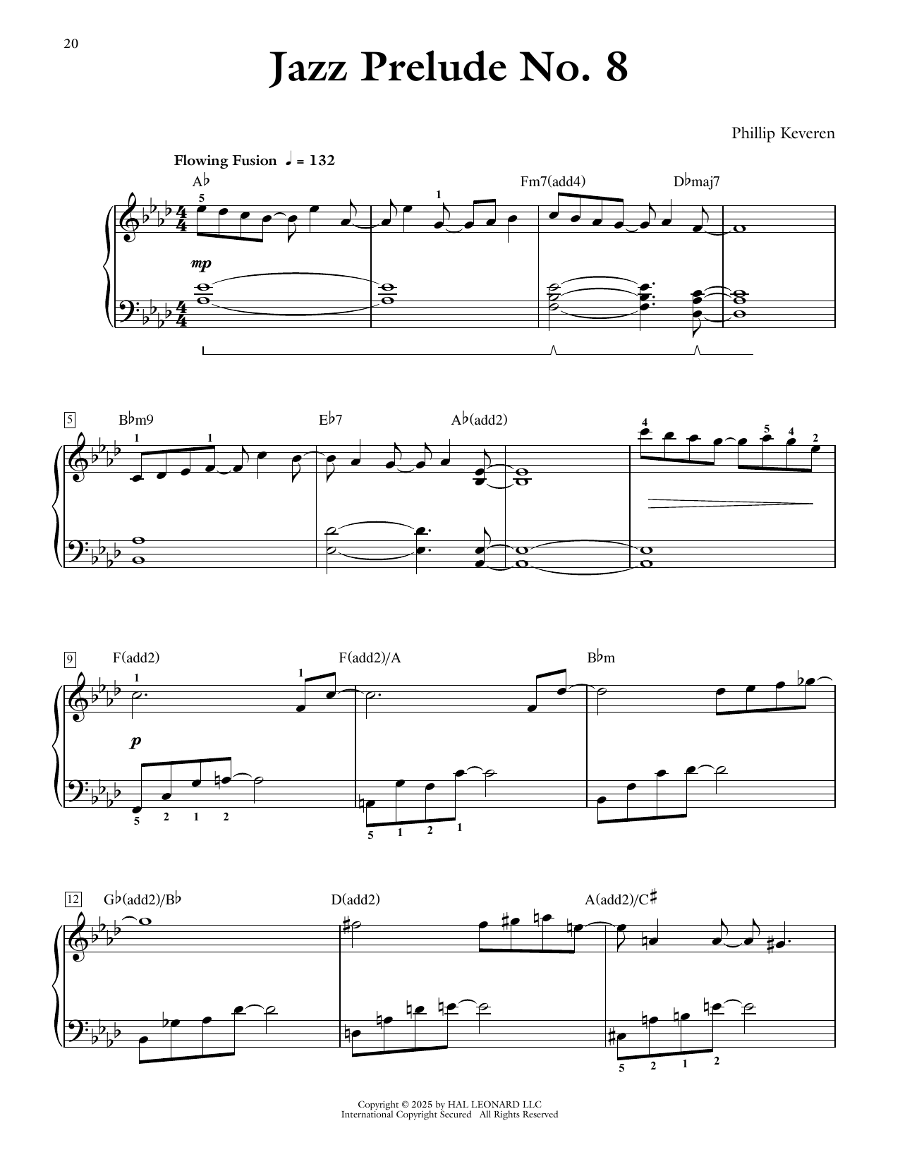 Phillip Keveren Jazz Prelude No. 8 Sheet Music Notes & Chords for Piano Solo - Download or Print PDF