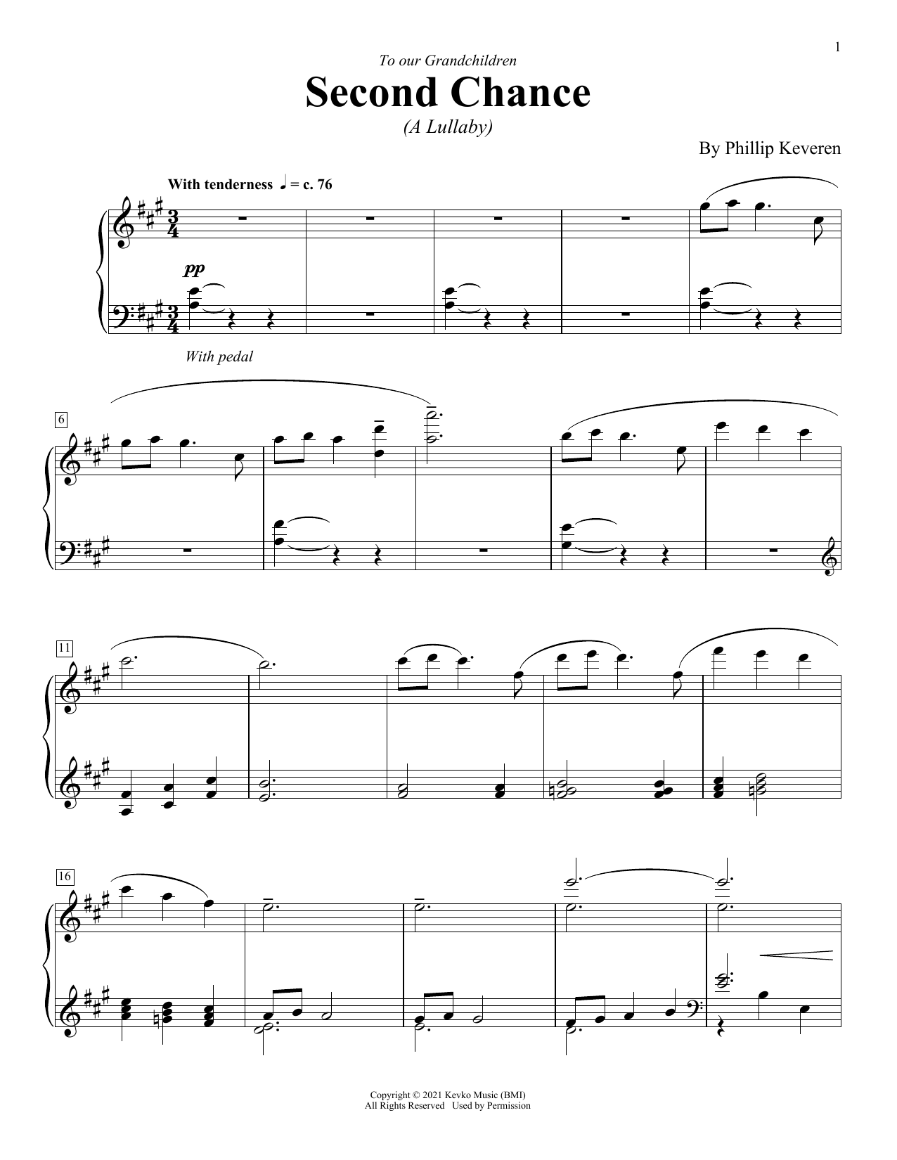 Phillip Keveren Second Chance Sheet Music Notes & Chords for Piano Solo - Download or Print PDF