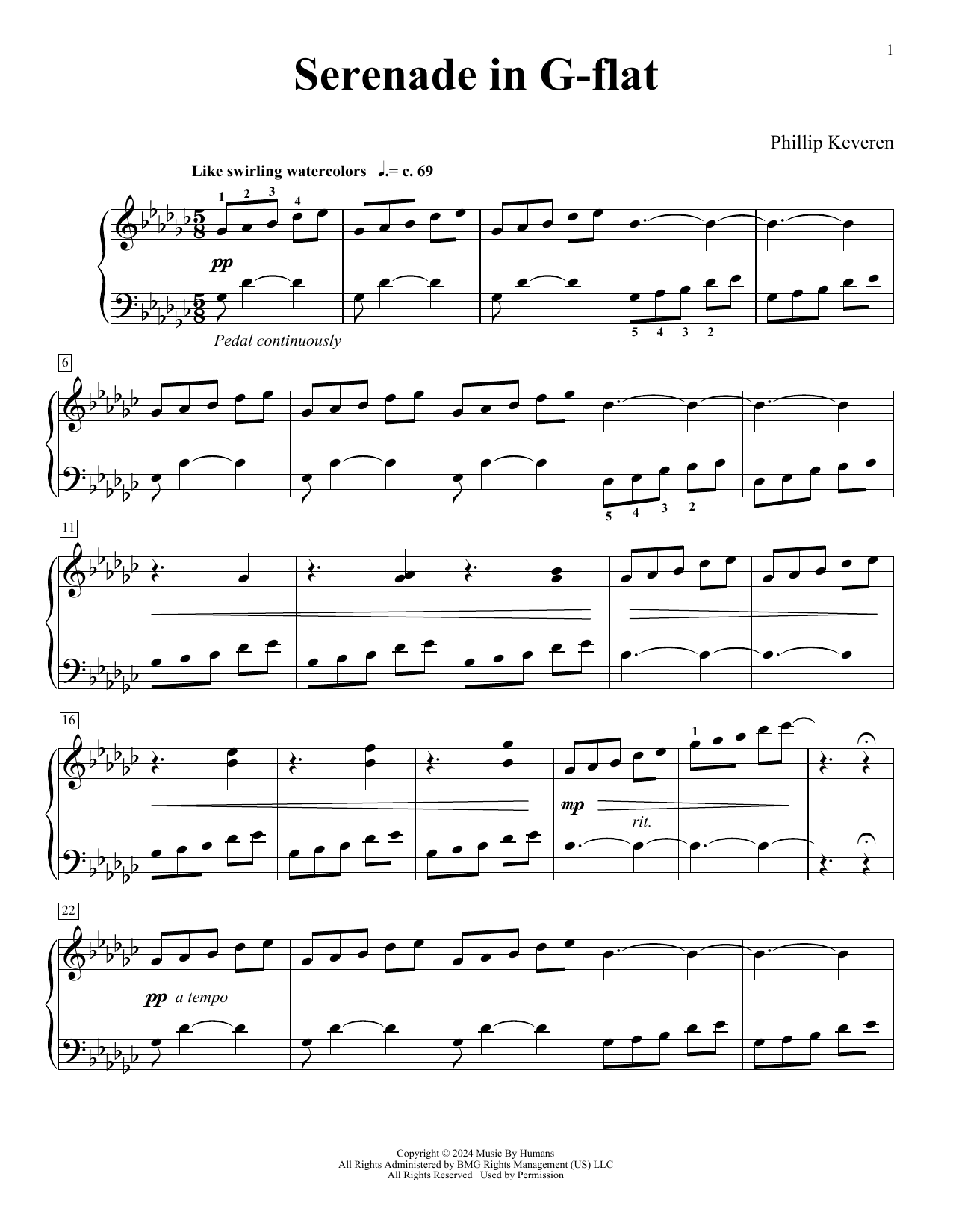 Phillip Keveren Serenade In G-flat (For You Forever) Sheet Music Notes & Chords for Piano Solo - Download or Print PDF