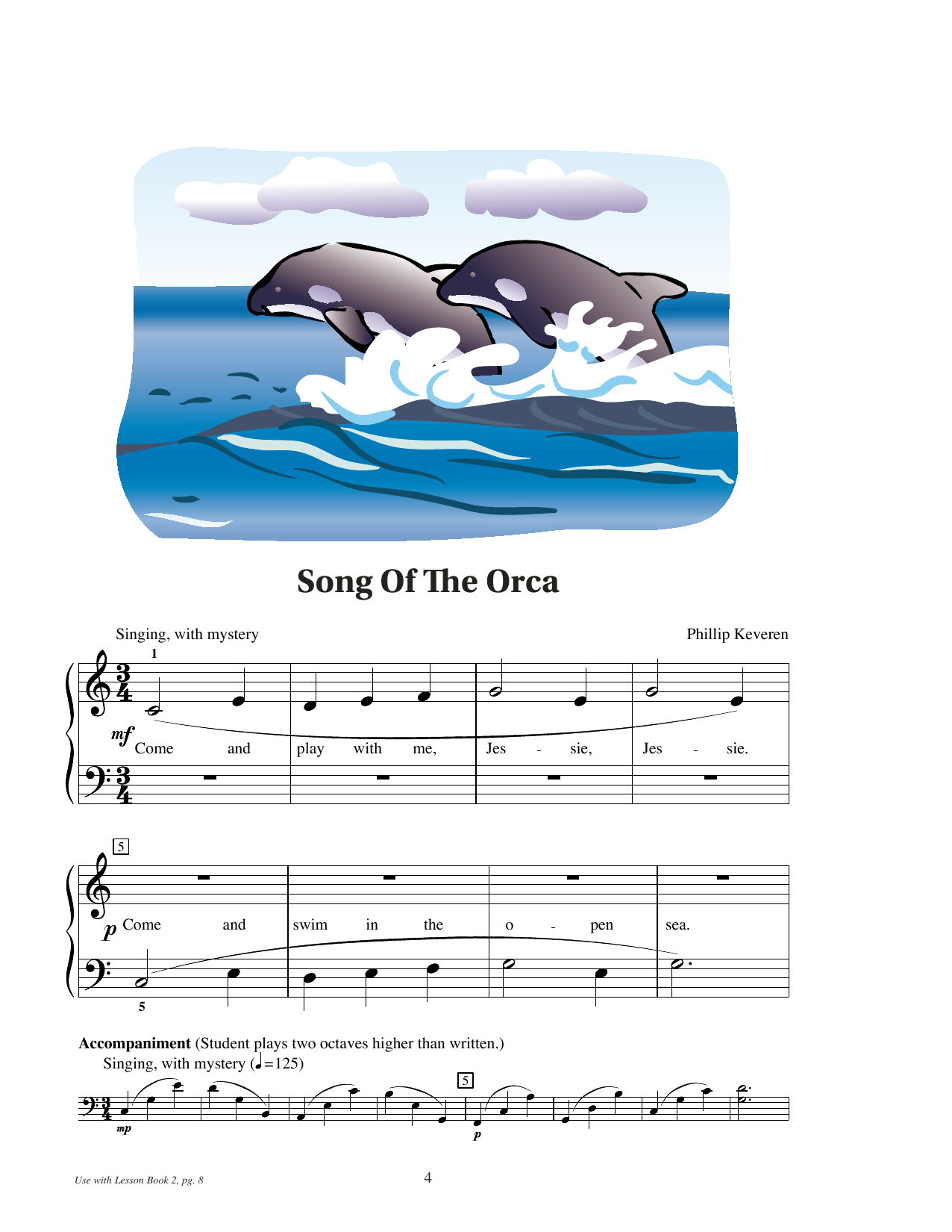 Various Song Of The Orca Sheet Music Notes & Chords for Educational Piano - Download or Print PDF Various Song Of The Orca Sheet Music Notes & Chords for Educational Piano - Download or Print PDF