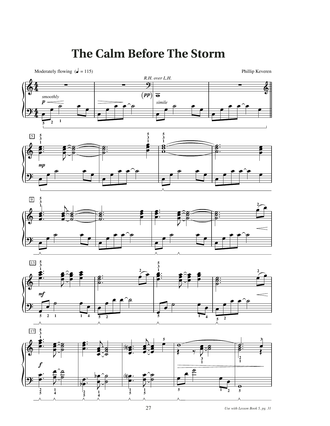 Phillip Keveren The Calm Before The Storm Sheet Music Notes & Chords for Educational Piano - Download or Print PDF Phillip Keveren The Calm Before The Storm Sheet Music Notes & Chords for Educational Piano - Download or Print PDF
