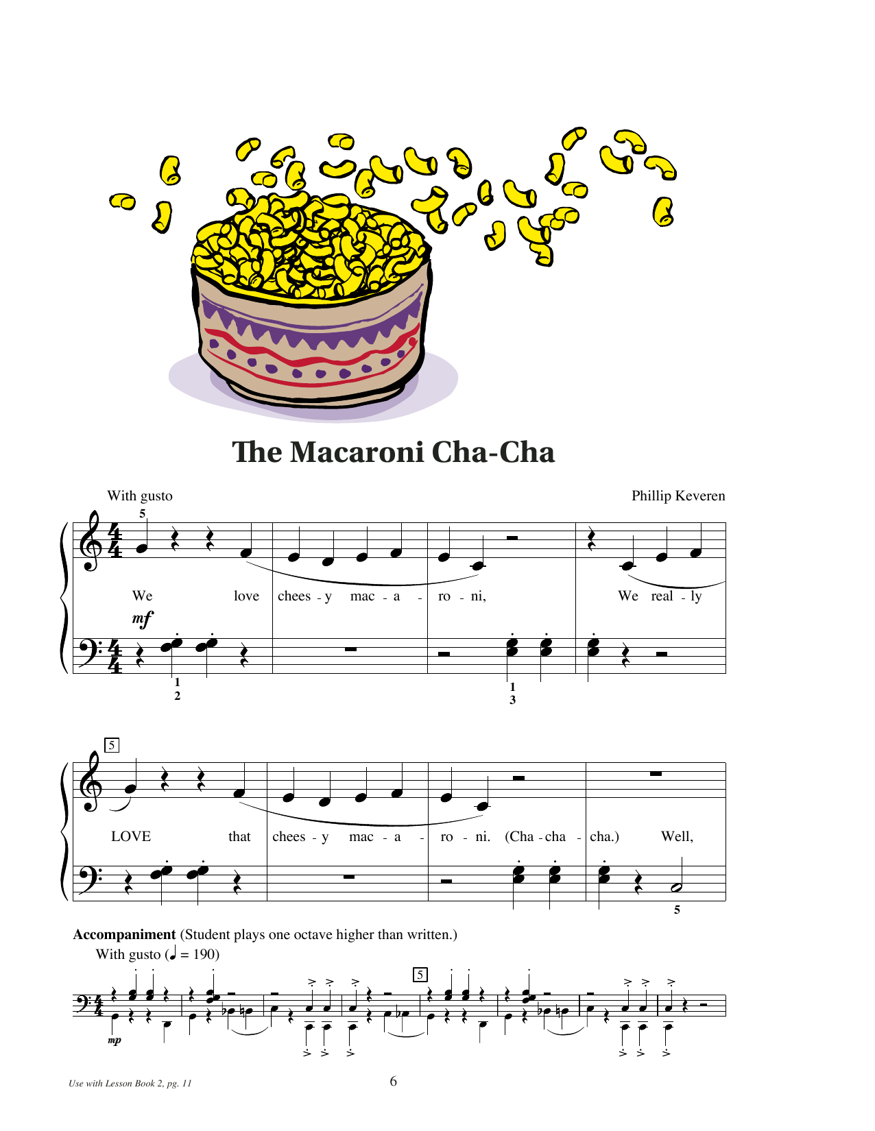 Phillip Keveren The Macaroni Cha-Cha Sheet Music Notes & Chords for Educational Piano - Download or Print PDF Phillip Keveren The Macaroni Cha-Cha Sheet Music Notes & Chords for Educational Piano - Download or Print PDF