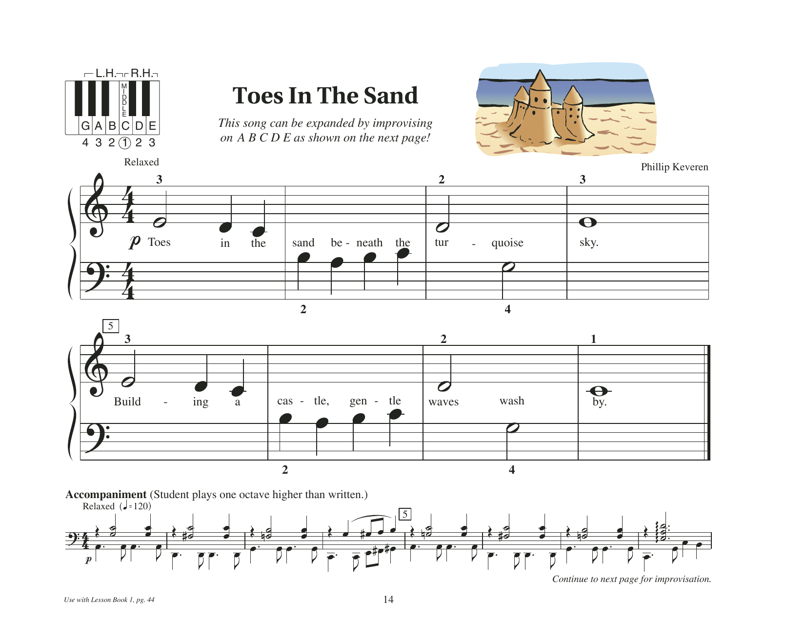 Phillip Keveren Toes In The Sand Sheet Music Notes & Chords for Educational Piano - Download or Print PDF