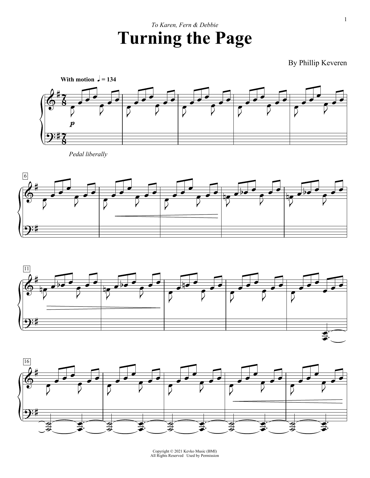 Phillip Keveren Turning The Page Sheet Music Notes & Chords for Piano Solo - Download or Print PDF