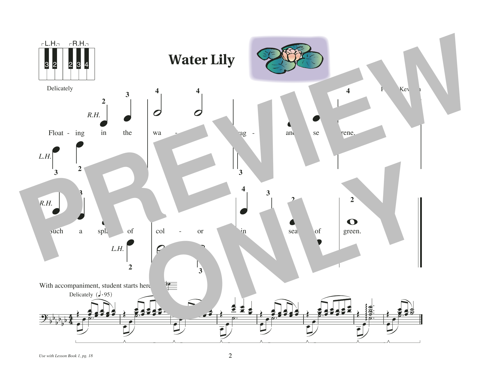 Phillip Keveren Water Lily Sheet Music Notes & Chords for Educational Piano - Download or Print PDF
