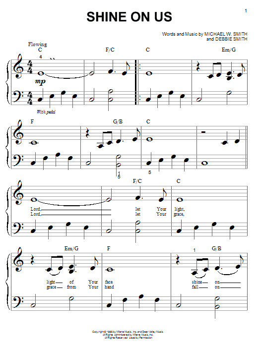 Phillips, Craig & Dean Shine On Us Sheet Music Notes & Chords for Guitar Chords/Lyrics - Download or Print PDF