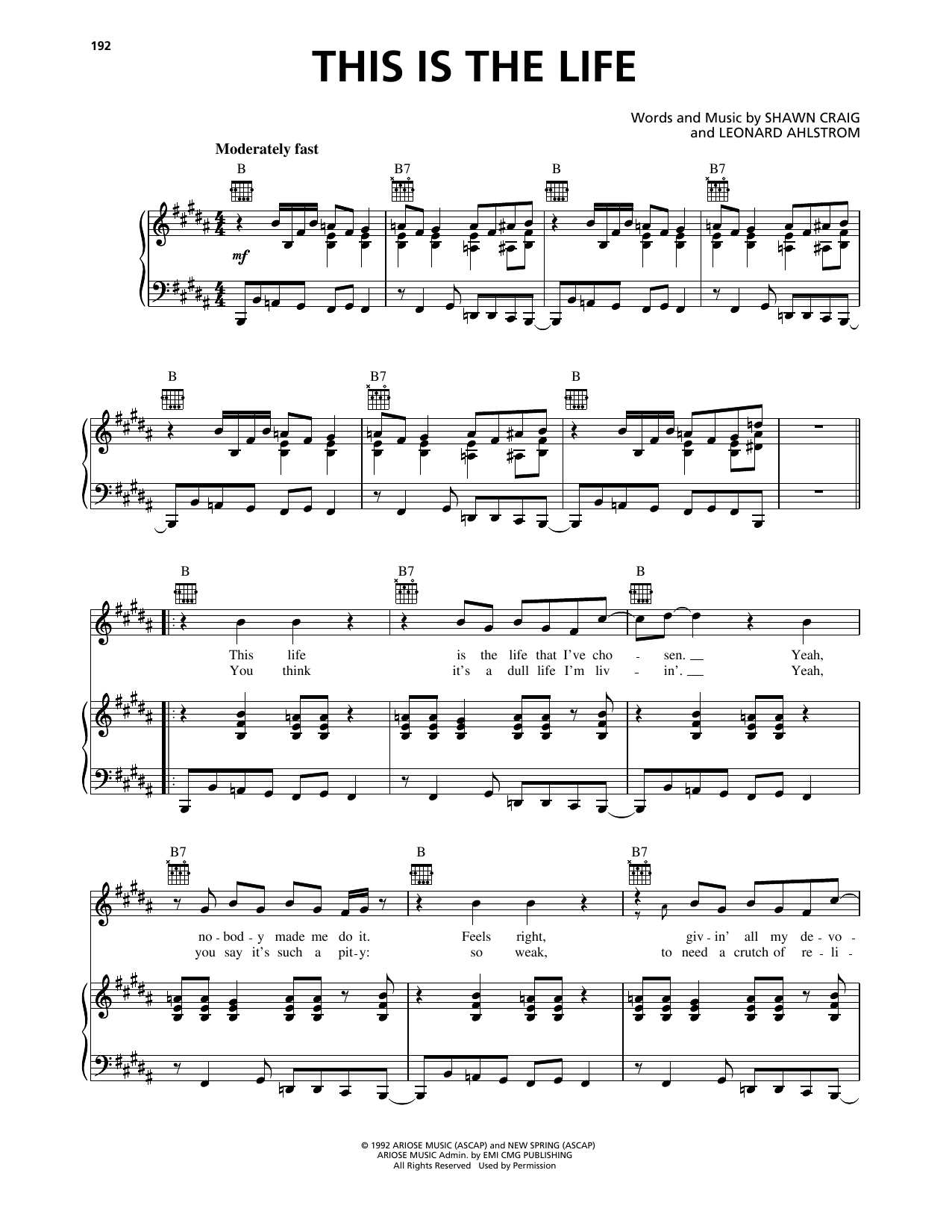 Phillips, Craig & Dean This Is The Life Sheet Music Notes & Chords for Piano, Vocal & Guitar Chords (Right-Hand Melody) - Download or Print PDF Phillips, Craig & Dean This Is The Life Sheet Music Notes & Chords for Piano, Vocal & Guitar Chords (Right-Hand Melody) - Download or Print PDF
