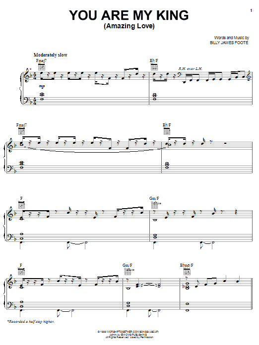 Phillips, Craig & Dean You Are My King (Amazing Love) Sheet Music Notes & Chords for Piano, Vocal & Guitar (Right-Hand Melody) - Download or Print PDF Phillips, Craig & Dean You Are My King (Amazing Love) Sheet Music Notes & Chords for Piano, Vocal & Guitar (Right-Hand Melody) - Download or Print PDF