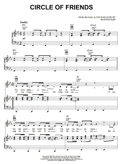 Point Of Grace Circle Of Friends Sheet Music Notes & Chords for Lead Sheet / Fake Book - Download or Print PDF